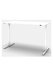 Zit/sta Thuiswerkplek afm. 120x80cm met wit blad en wit onderstel incl. stekkerdoos._