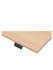 Zit/sta Thuiswerkplek afm. 120x80cm met noten blad en wit onderstel incl. stekkerdoos._